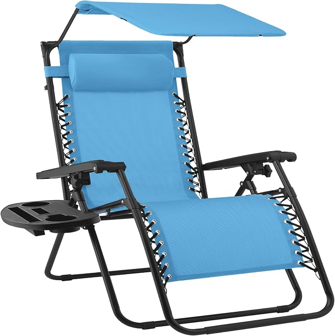 Best Choice Products 30” Wide Folding Zero Gravity Outdoor Recliner Patio by BestChoiceProducts