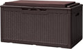 Devoko 100 Gallon Deck Box, Waterproof Resin Outdoor Storage Box by DEVOKO