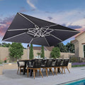 PURPLE LEAF 10' X 13' Patio Umbrella Outdoor Rectangle Umbrella Large by PURPLELEAF