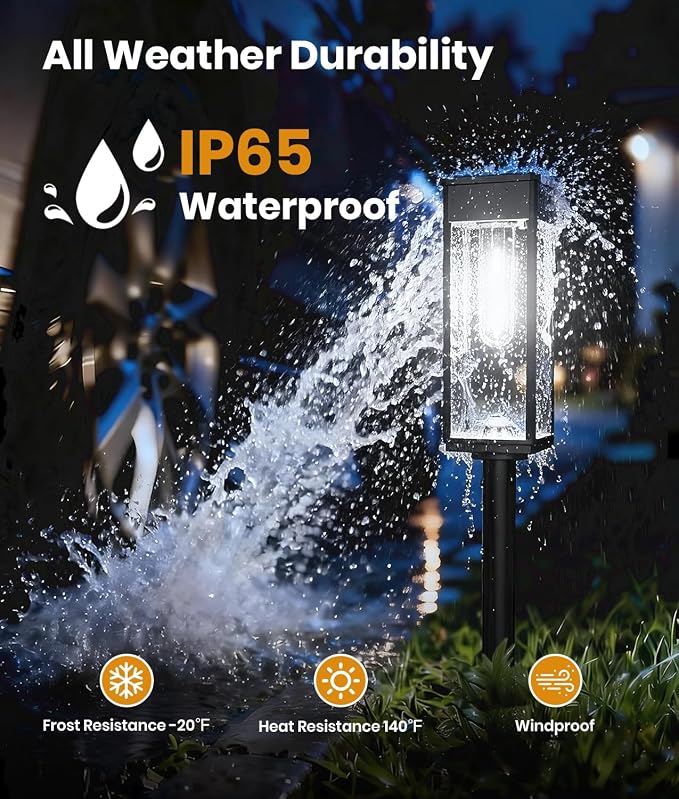 SUPER BRIGHT Solar Pathway Lights Outdoor, 8 Pack Solar Lights Outdoor - Image 6