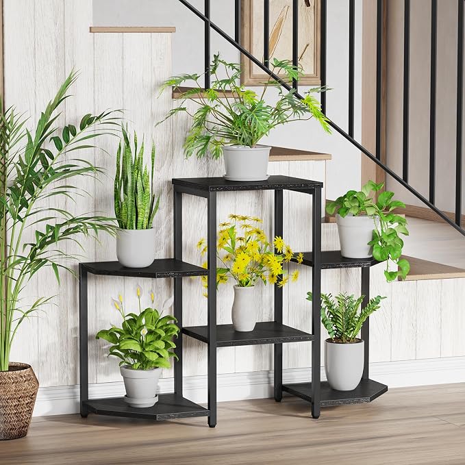 Plant Stand Indoor, 6 Potted Plant Stand, 6 Tiers Large Flower Holder, Planter - Image 2