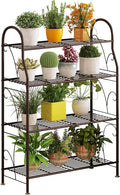 SORCEDAS Plant Stand Indoor Outdoor Plant Shelf 4 Tier Metal Corner Flower by SpecialYourHome