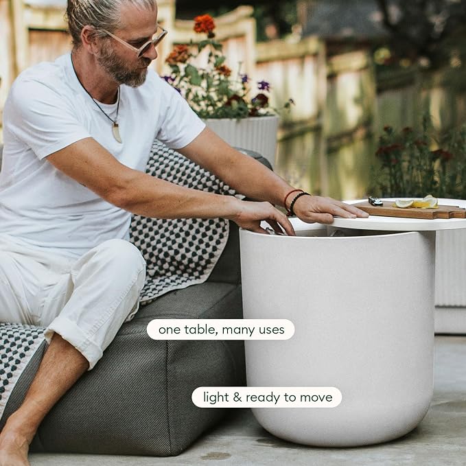 Veradek Kona Cooler Side Table – 2-in-1 Outdoor Patio Side Table w/Cooler | - Image 5