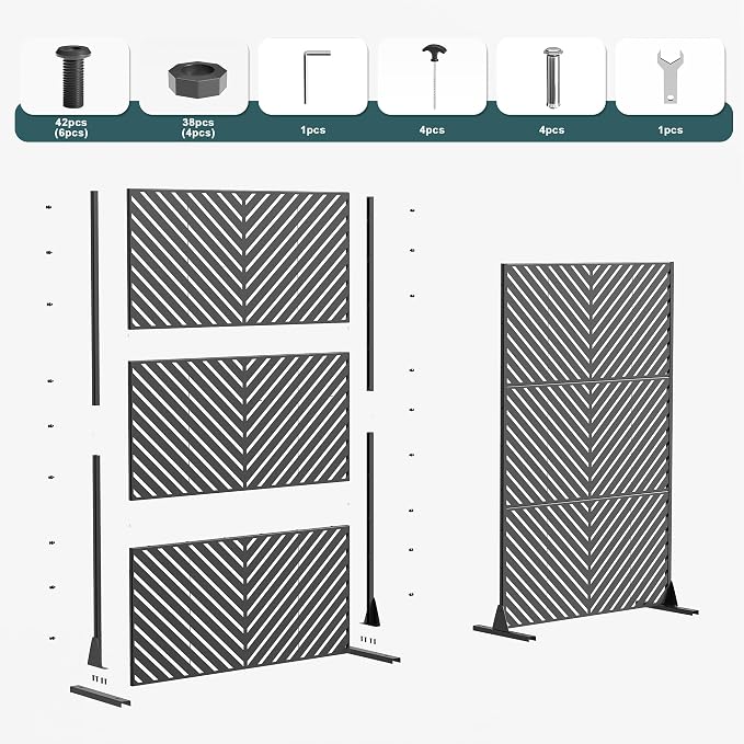 Casaphoria Metal Privacy Screen Outdoor - Image 9