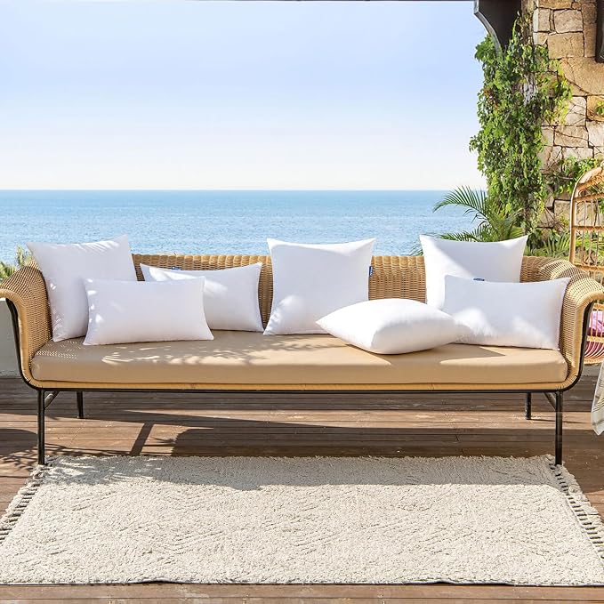 MIULEE 14x14 Pillow Insert Throw Pillow Insert, Outdoor Pillows Water-Resistant - Image 6