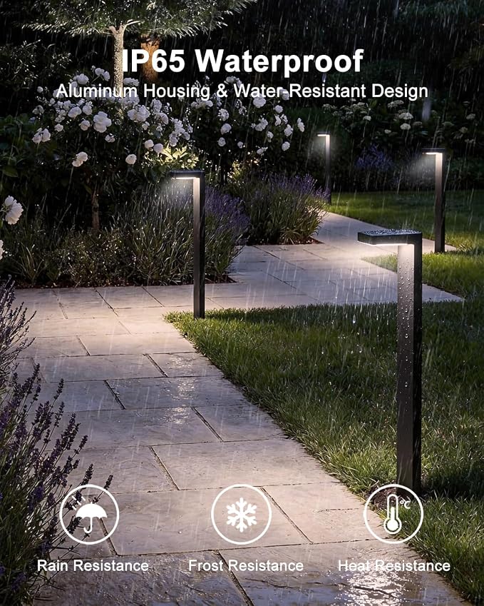 Low Voltage Landscape Lights, 6 Pack Outdoor LED Pathway Light, Wired Path - Image 2