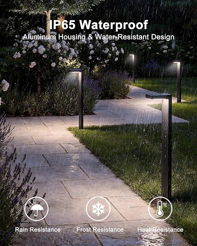 Low Voltage Landscape Lights, 8 Pack Outdoor LED Pathway Light, Wired Path - Image 2