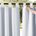 NICETOWN 2 Panels Outdoor Patio Curtainss Room Dividers Waterproof, Outdoor by NICETOWN