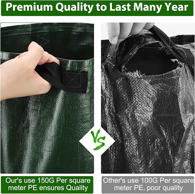 JJGoo Potato Grow Bags, 4 Pack 10 Gallon - Image 6