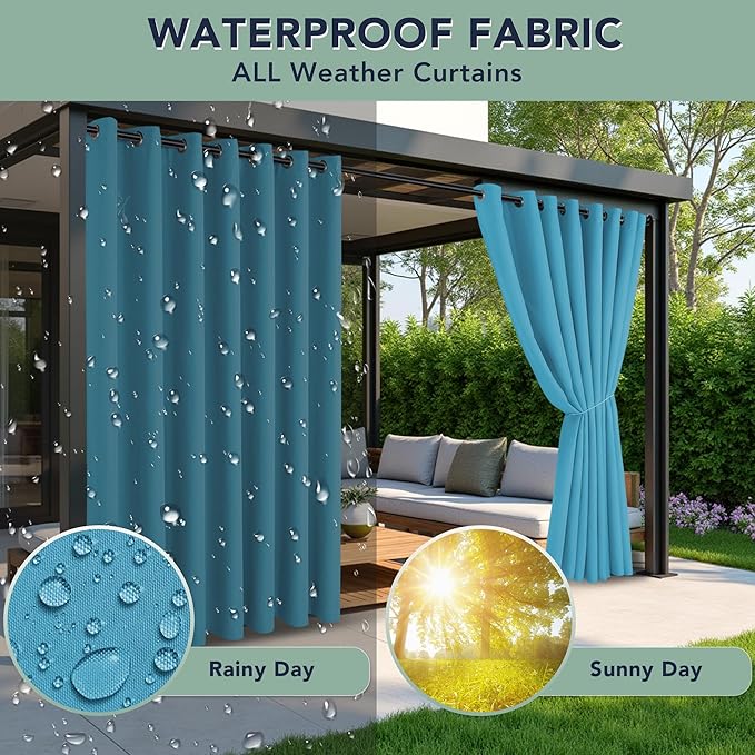 Patio Curtains Outdoor Waterproof - Image 2
