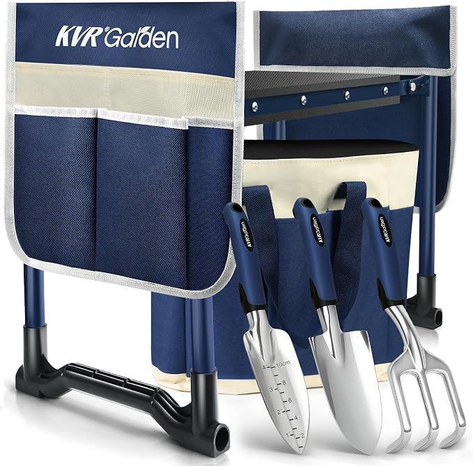 KVR Garden Kneeler and Seat Set 7-Piece Upgraded by KVR