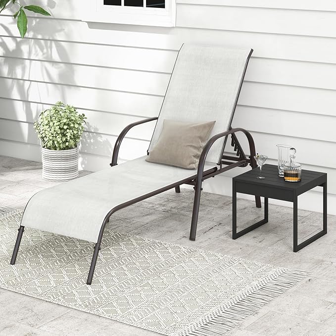 Giantex Patio Lounge Chair, Outdoor Chaise Lounge - Image 8