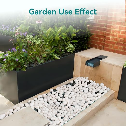 20 lbs White Rocks for Landscaping, 1-2 inch Decorative Rocks for Plants Indoor - Image 4