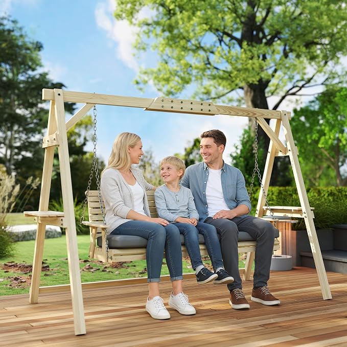 Outsunny 3 Seat Porch Swing - Image 8