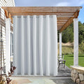 NICETOWN Patio Curtain Outdoor Waterproof W100 x L108, Rustproof Top & Bottom by NICETOWN