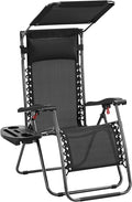 Yaheetech Outdoor Zero Gravity Chair Foldable Recliner Adjustable Patio Lounge by Yaheetech