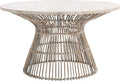 Safavieh Home Collection Whent Coastal Grey White Wash and Black Round Coffee by SAFAVIEH