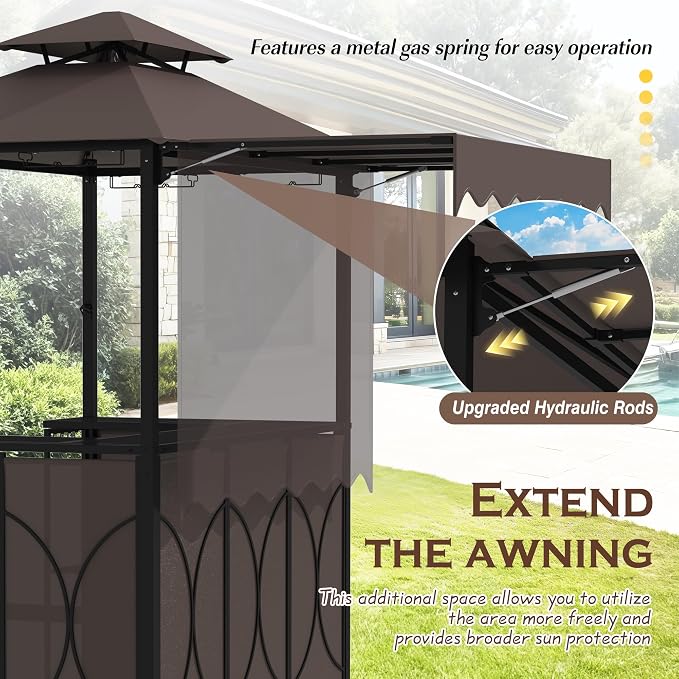 Grepatio 3 Piece Patio Bar Set - Image 4