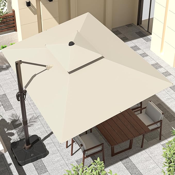 9' X 12' Cantilever Outdoor Patio Umbrellas by ORYNTREX