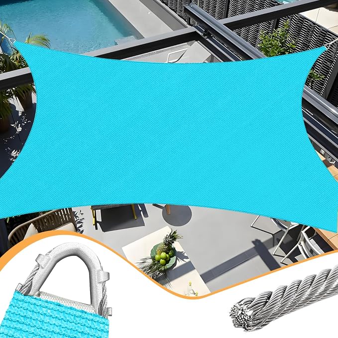 Upgraded with High-Strength Steel Cable Edges 20' x 26' Sun Shade Sail by OOTONAT