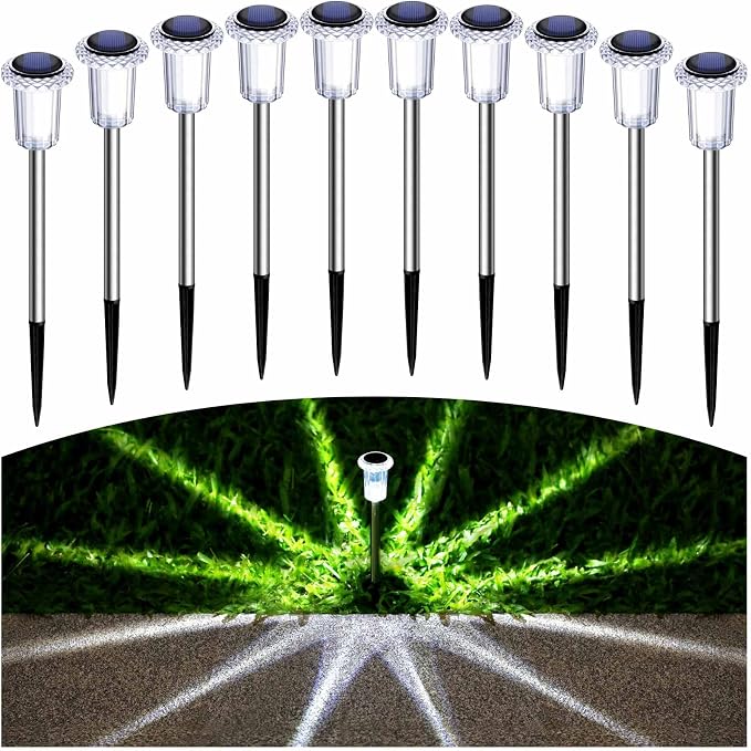 15 Pack Solar Pathway Lights Solar Lights Outdoor, Led Waterproof Yard Walkway - Image 7