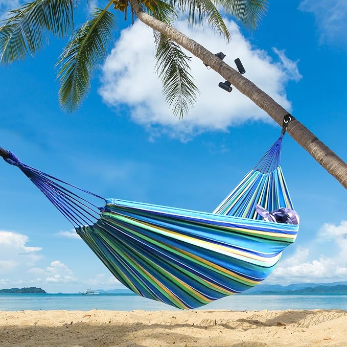 ANYOO Cotton Hammock Portable Camping Hammocks - Image 7