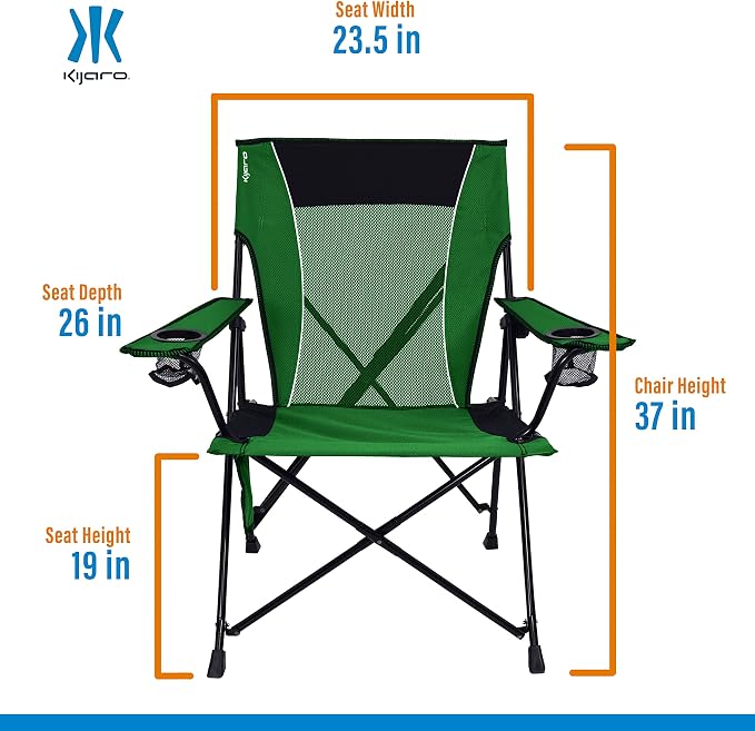 Kijaro Dual Lock Portable Camping Chairs - Image 3