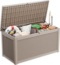 320 Gallon Waterproof Outdoor Storage Box, Large Resin Deck Box, Lockable by MAIUSCOLI