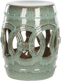SAFAVIEH Home Collection Double Coin Antique Blue-Green Ceramic Indoor/ Outdoor by SAFAVIEH
