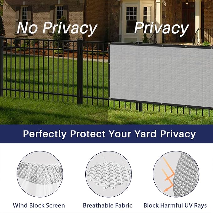 Windscreen4less Privacy Fence Screen Heavy Duty Windscreen Fencing Mesh Fabric - Image 3