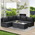 NICESOUL 7 Piece Modern Outdoor Conversation Sets, 29.3'' High Back Comfy by NICESOUL