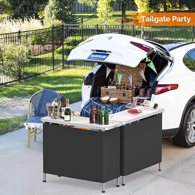 VINGLI 43" Portable Bar Table - Image 8