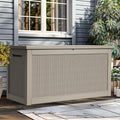 YITAHOME XXL 260 Gal Large Deck Box, Outdoor Resin Storage Box, Rattan Storage by YITAHOME