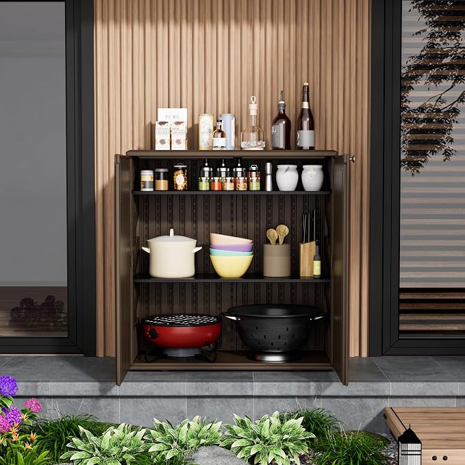 Storage Box Outdoor Caninet, Resin Indoor Storage Box Waterproof Outdoor - Image 5