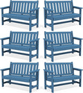 SERWALL Outdoor Bench, HDPE Outdoor Benches Weatherproof, 2-Person Garden Bench by SERWALL