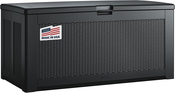 Rubbermaid Extra Large Resin Outdoor Storage Deck Box, Weather Resistant - Image 7