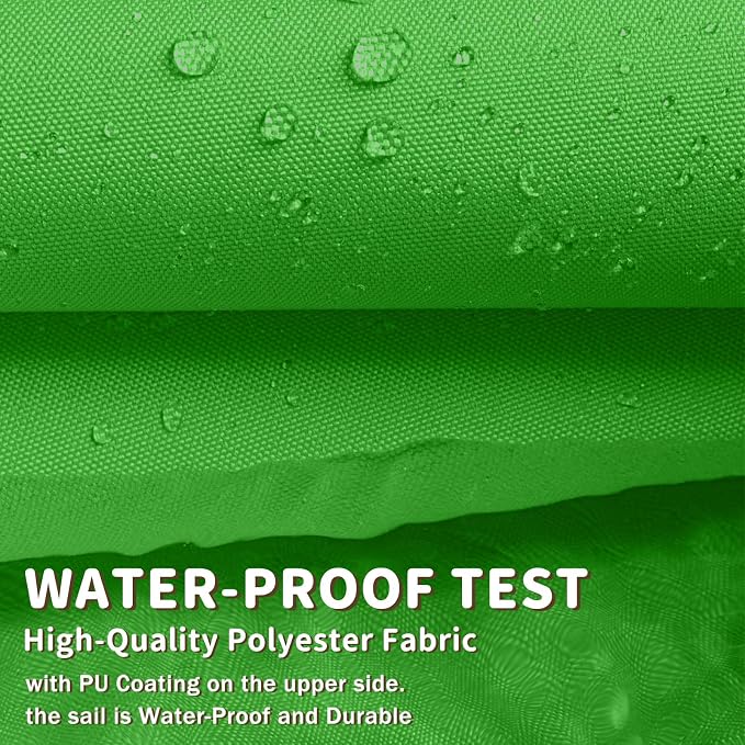 LOVE STORY Right Triangle 14'x14'x19.8' Waterproof Sun Shade Sail Canopy UV - Image 7