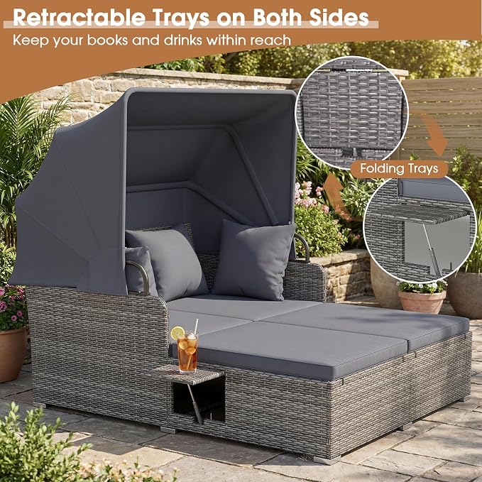 RELAX4LIFE Patio Outdoor Daybed - Image 6