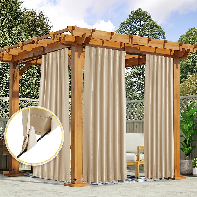 NICETOWN 2 Panels Outdoor Curtains - Image 7
