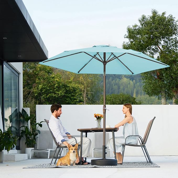 JEAREY 7.5FT Patio Umbrella Outdoor Market Umbrella - Image 8