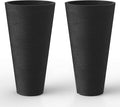 Kante Tall Round Planter Set of 2 by Kante