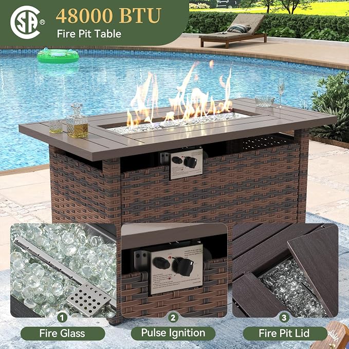 Aoxun 8 Piece Patio Furniture Set - Image 5