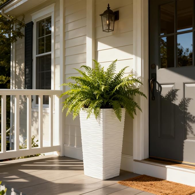 Worth Garden 22" Tall Planters Set of 2 - Image 4