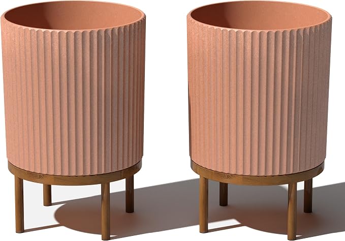 Veradek Demi Series Round Planter w/Stand by VeradekOutdoor