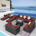 NICESOUL 13 Piece Large Outdoor Sectional by NICESOUL