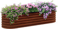 Outsunny 6.5' x 2' x 1.4' Galvanized Raised Garden Bed Kit, Outdoor Metal by Outsunny