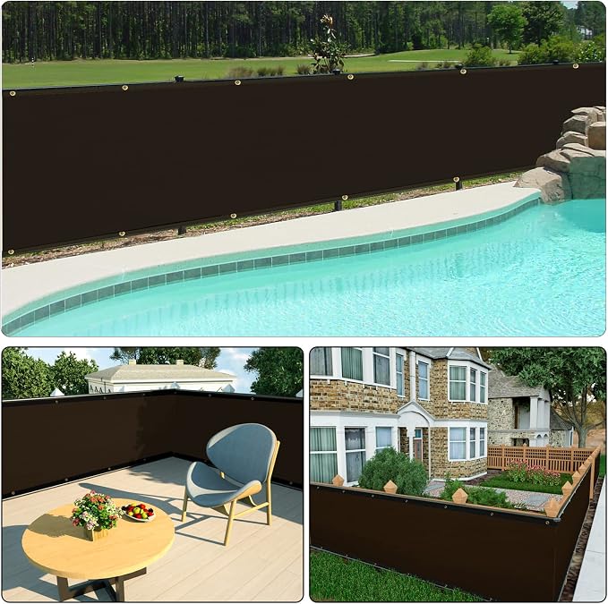 UPGRADE Privacy Screen 5' x 25' Fence Commercial Shade Cover - Image 8