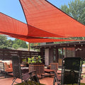 LOVE STORY Custom Size 12'x24'x26.8' Terra Red Sun Shade Sail Right Triangle by LOVESTORY