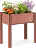 Raised Garden Bed with Legs, Outdoor Wood Elevated Planter Box, Thick Legs by OutdoorFurniture