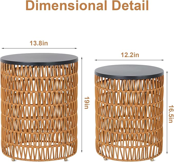 HMVPL Outdoor Side End Table - Image 2